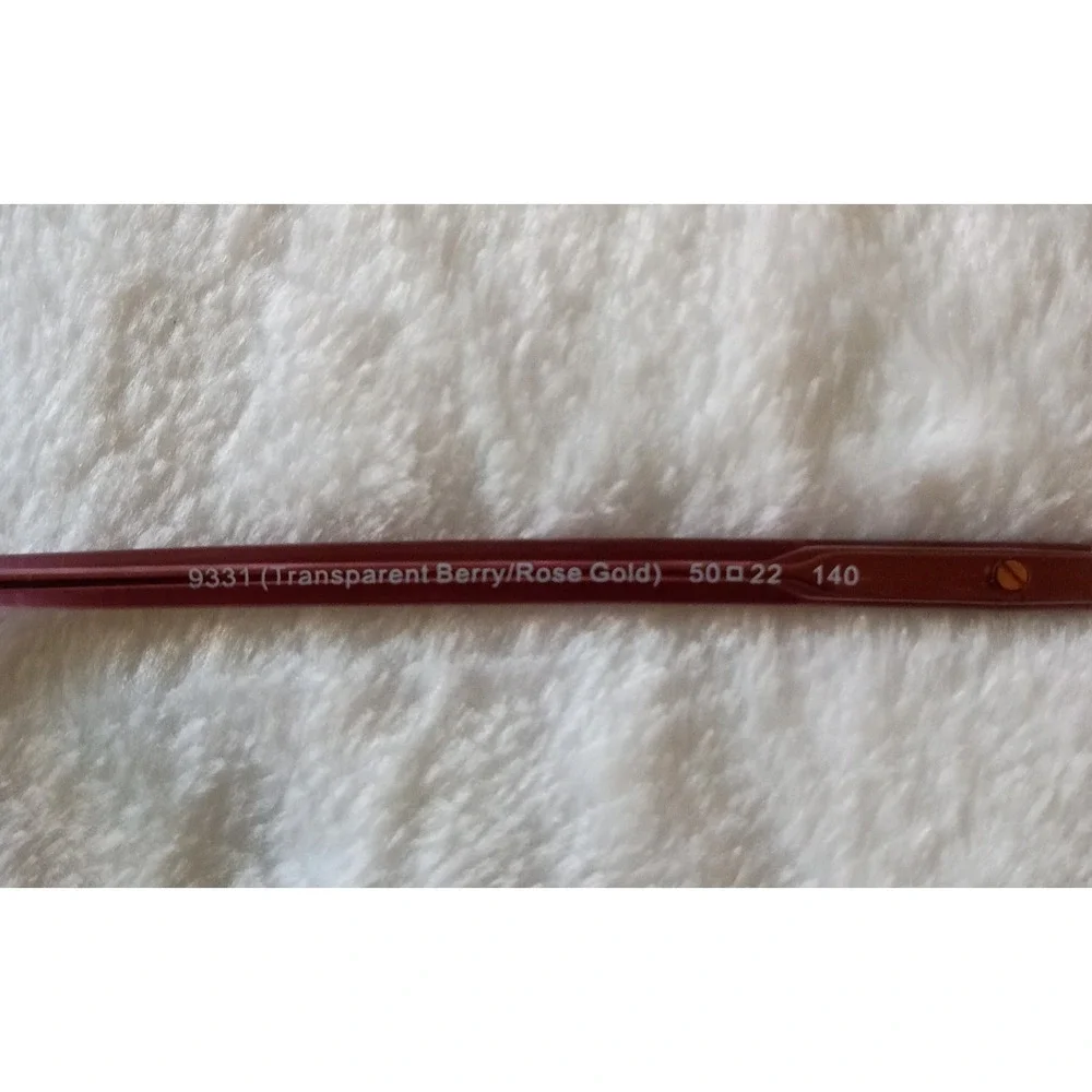 Coach HC5162 9331 Transparent Berry Rose Gold Eyeglass Frames 50-22-140